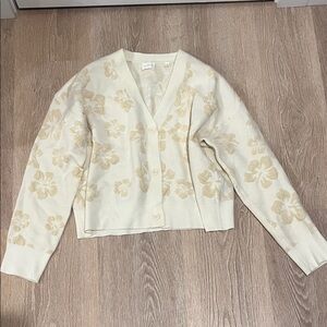 Cyrus Cream Floral Cardigan